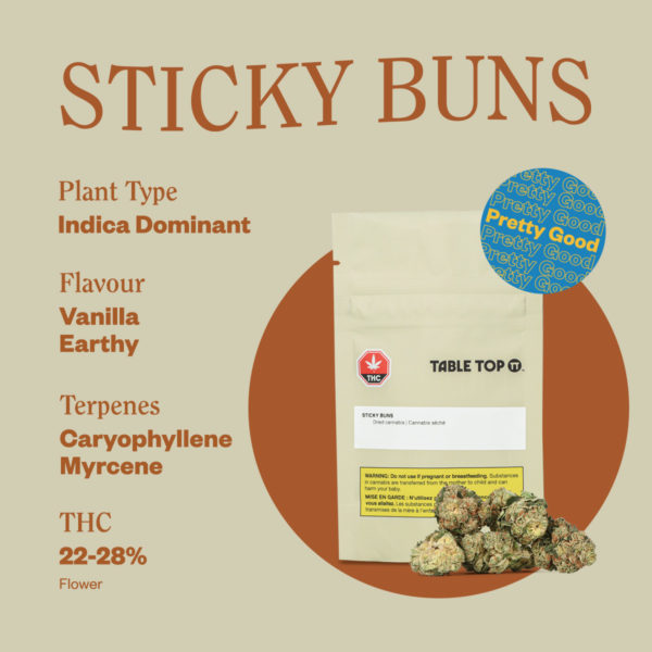 Table Top STICKY BUNS 3.5g UpinSky Stmarys