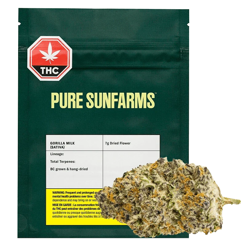 PURE SUNFARMS – GORILLA MILK 7G SATIVA
