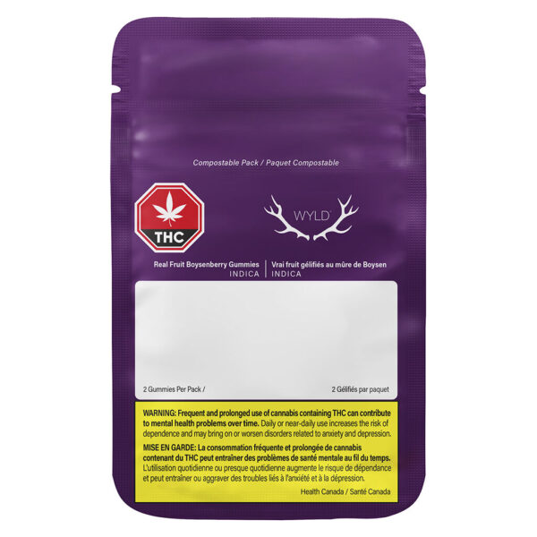 WYLD - Real Fruit Boysenberry 2X4G