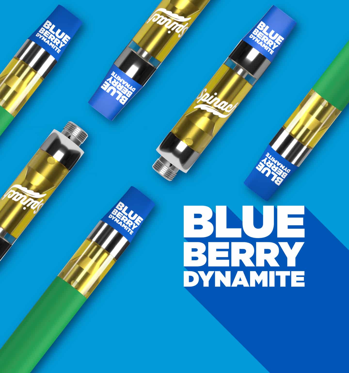 SPINACH - BLUEBERRY DYNAMITE 1G VAPE CART INDICA