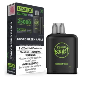 Level X Boost G2 POD - Gusto Green Apple 25k