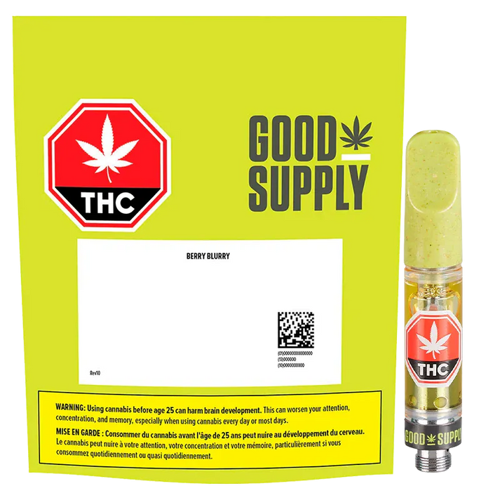 GOOD SUPPLY - BERRY BLURRY 1G VAPE CART HYBRID