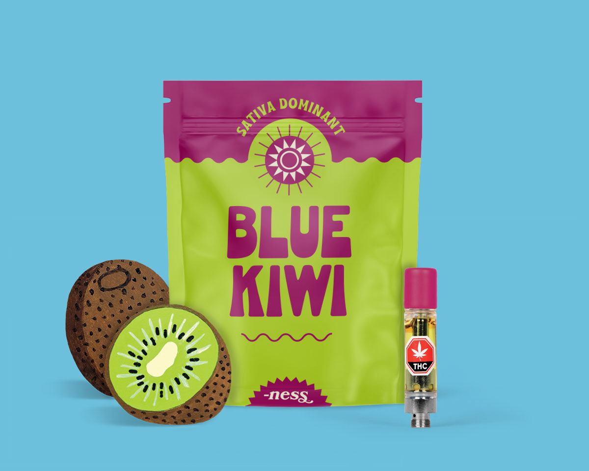 NESS - BLUE KIWI 1G VAPE CART HYBRID