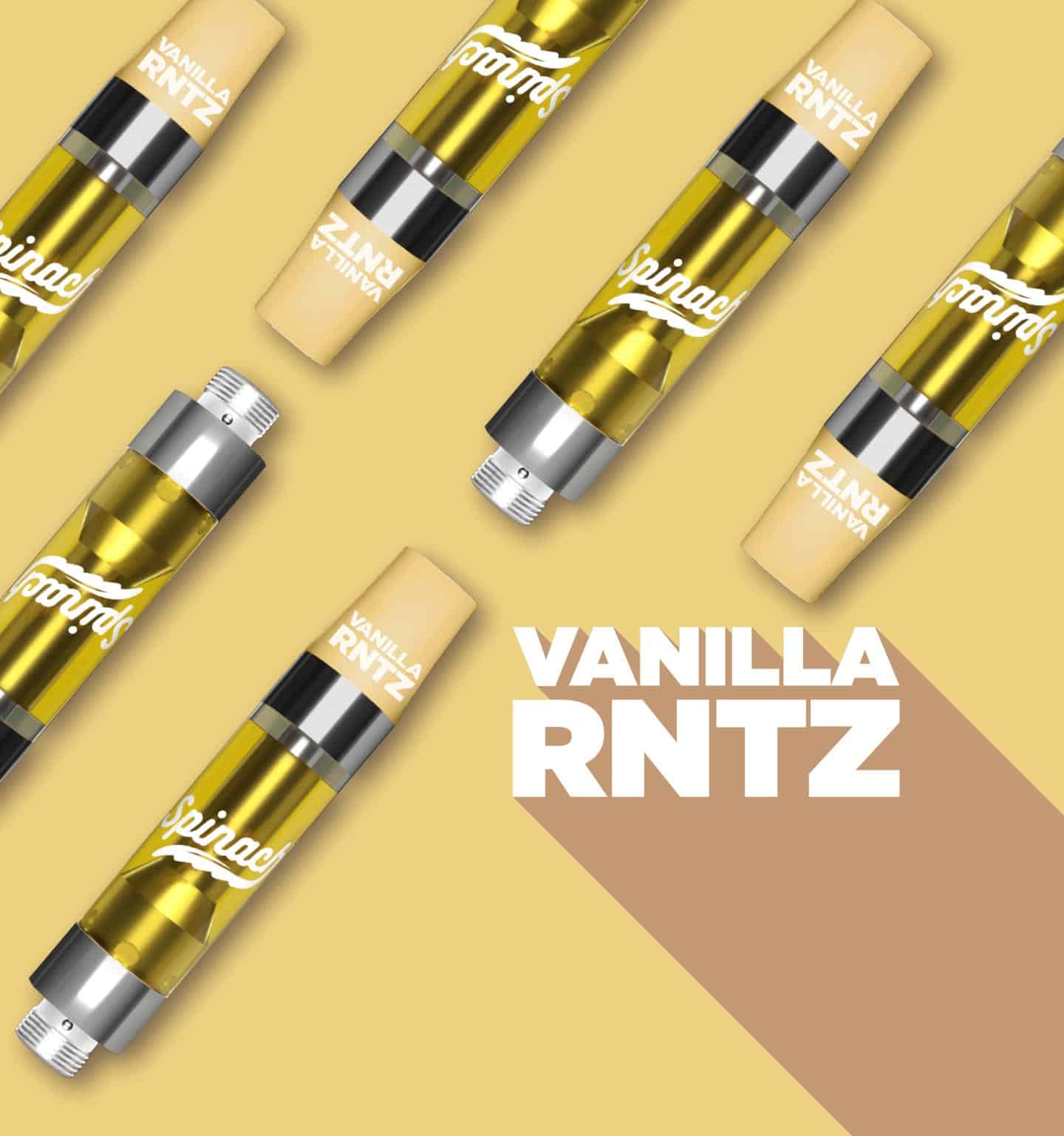 SPINACH – VANILLA RNTZ 1G VAPE CART HYBRID