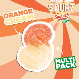 SOURZ SPINACH – ORANGE CREAM GUMMIES 10X5G SATIVA
