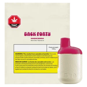 BACK FORTY - RAZZLE DAZZLE INDICA THC Disposable VAPE 0.95G