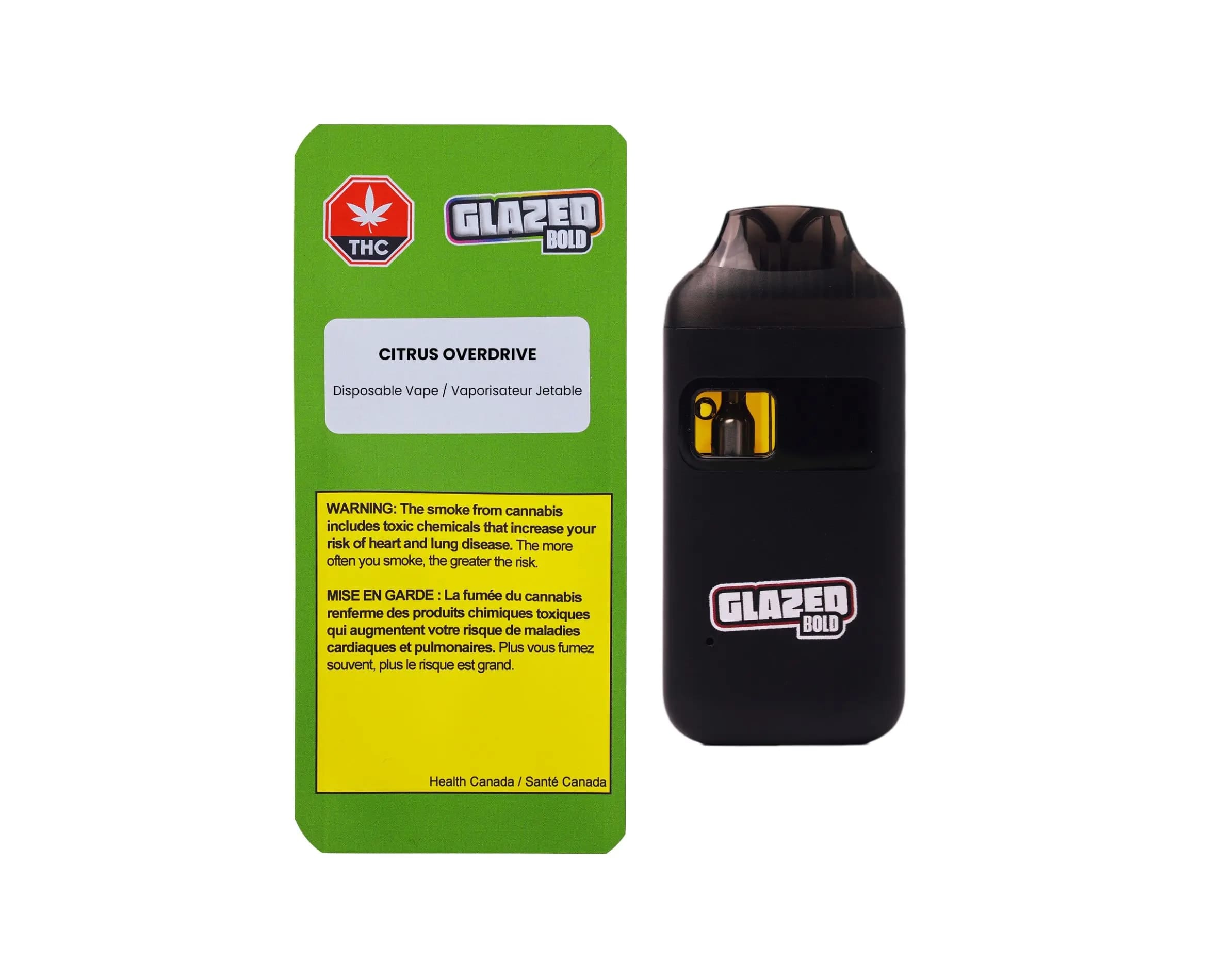 BOLD GLAZED - CITRUS OVERDRIVE LIQ DIAMONS 1G HYBRID DISPOSABLE VAPE